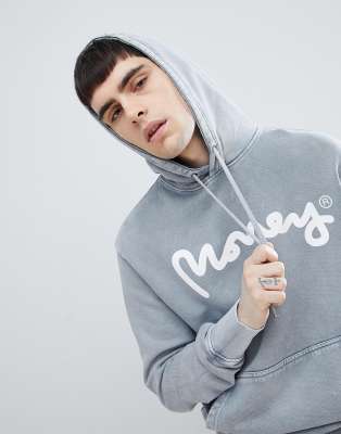 Money hoodie in gray with back print