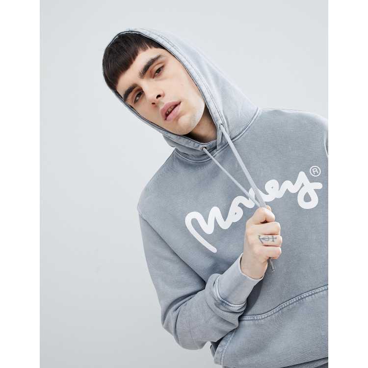 Money hoodie in grey with back print