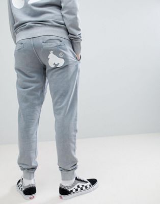 slim fit grey sweatpants