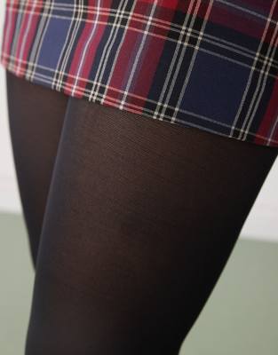 Monki 2 Pack 60 Denier Tights In Black