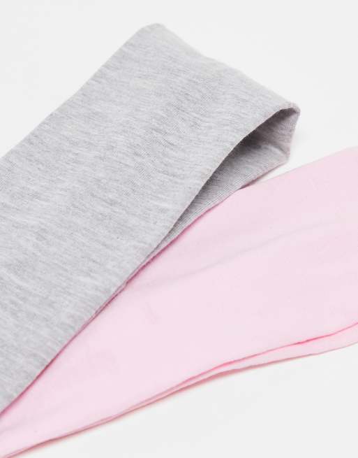 Monki 2 pack headband in pink and gray, 2 of 4