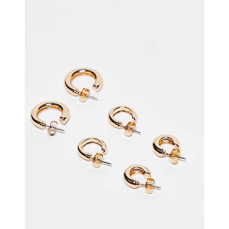 Friendship Earrings Monki Earrings Monki Pack Small Hoop Earrings