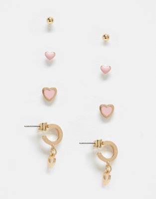 Monki on sale heart earrings