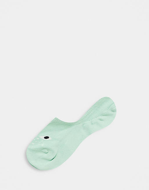 Monki 5 pack organic cotton face sneaker socks in multi | ASOS
