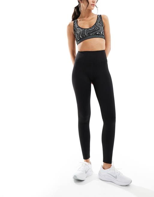 Monki - Active - Naadloze yoga fitnesslegging met hoge taille in zwart