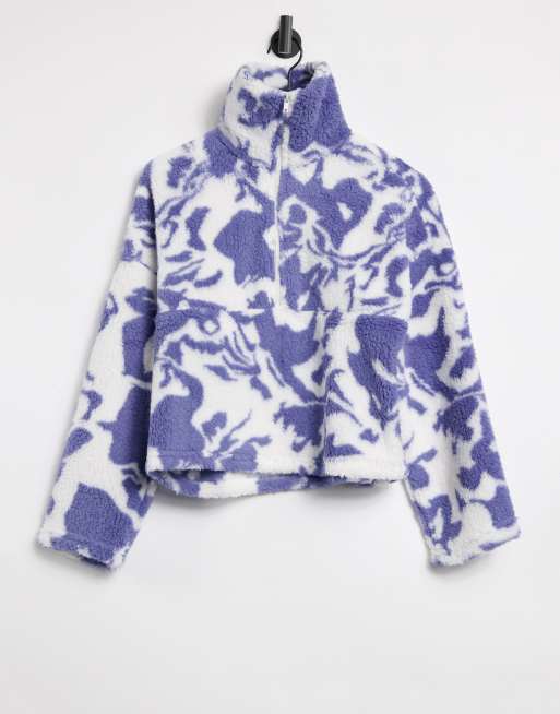 Monki fleece pullover new arrivals