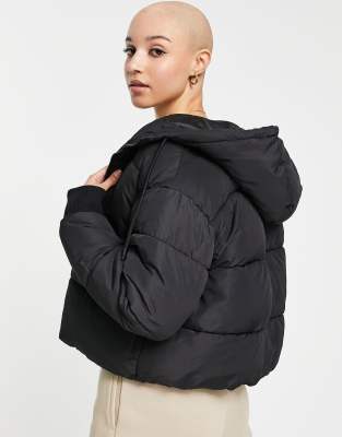 monki cropped puffer jacket