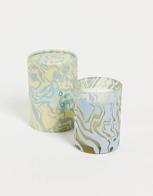 Monki Anna candle in marble print