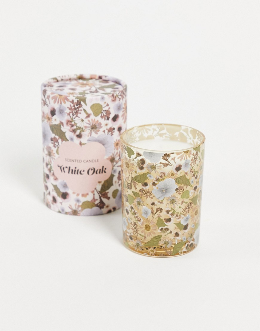 Monki Anna scented candle in floral print-Multi