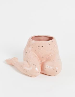 Monki - Ariel - Lyserød vase i kropsform med pletter