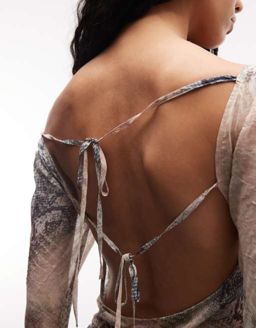 ophidian devore backless mini dress Jaded London New in Olive Size:US Size 4 swatches-bombshell-mini-dress Adjustable back tie closure V Neck Backless Black