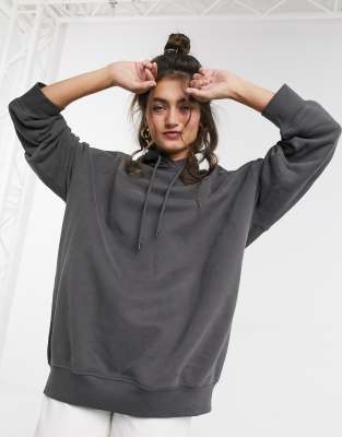 gray oversized hoodie