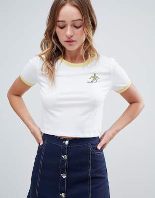 monki white t shirt