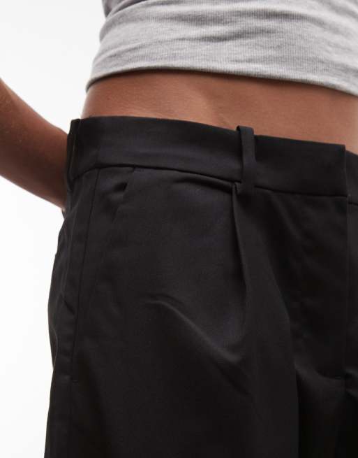 Monki barrel leg tailored pants in black, 5 of 5