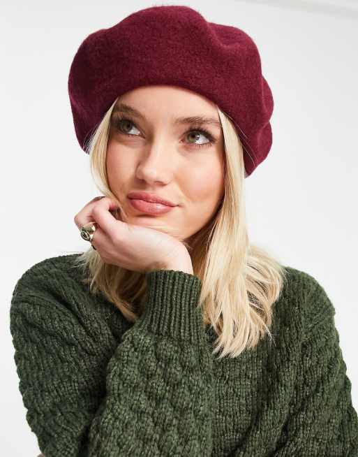 Monki - Basco in lana bordeaux - BURGUNDY
