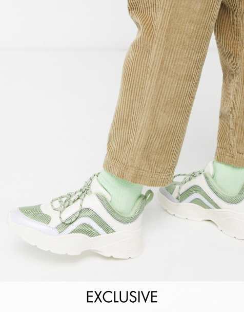 Monki - Baskets chunky - Vert menthe - view 1