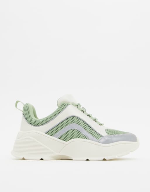 Monki - Baskets chunky - Vert menthe, 3 de 4