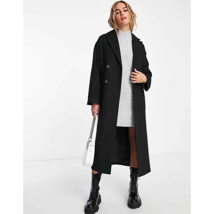 Single breasted shop black coat