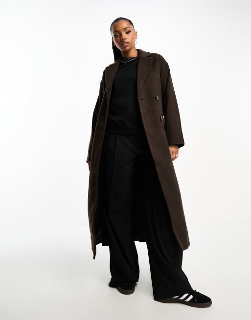 Monki wool cheap blend coat