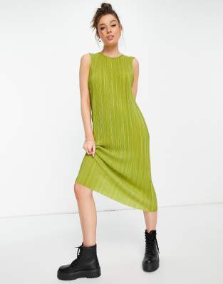 midi pleated dress monki