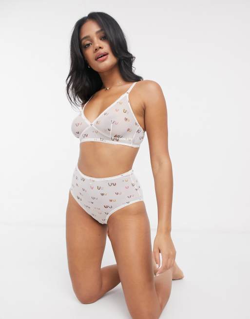 Monki – Biały zestaw bielizny, 2 z 3