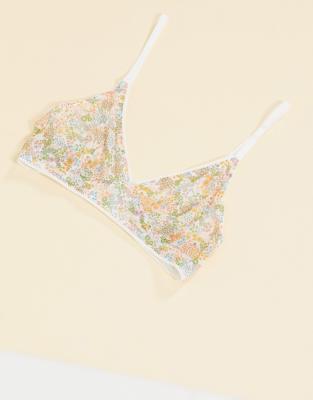 floral print bralette