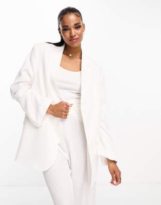 Monki - Blazer bianco in coordinato
