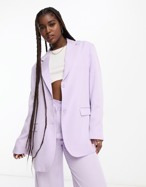 Ensemble blazer lilas sale