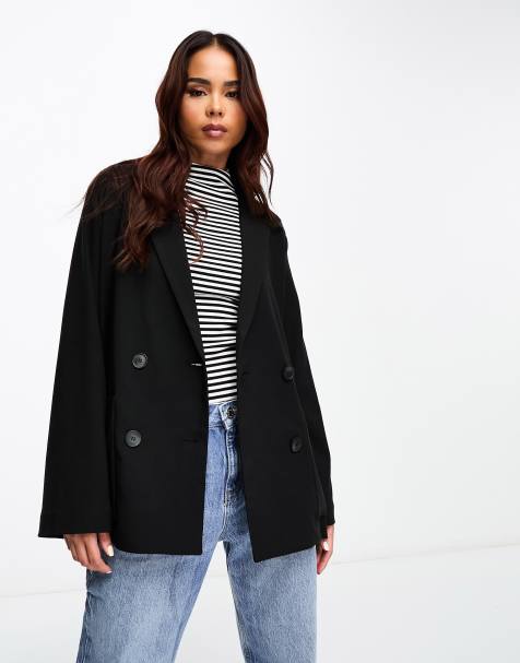 Monki blazer in black