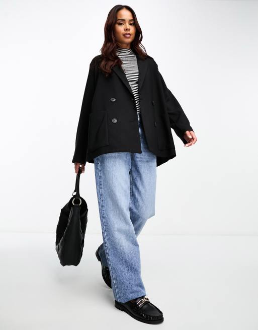 Monki blazer in black, 3 of 4