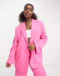 [Monki] Monki blazer in bright pink (part of a set) XS Bright Pink