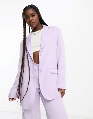 Monki - Blazer in Flieder, Kombiteil-Lila