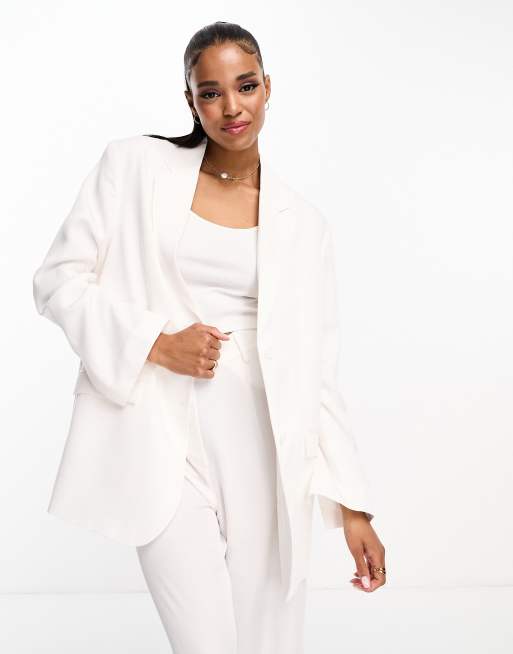 Monki - Blazer in wit, deel van co-ord set