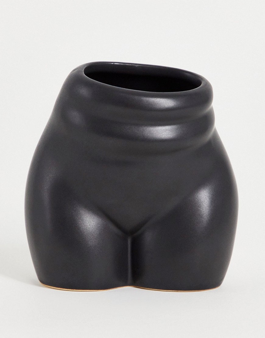 Monki body pot in matte black