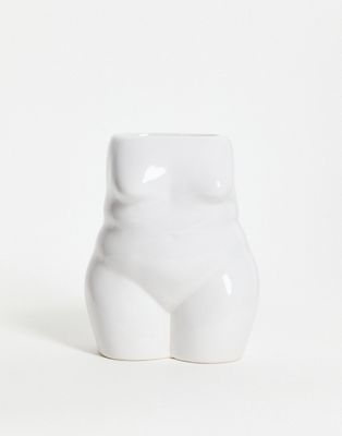 Monki body vase pot in white - ASOS Price Checker