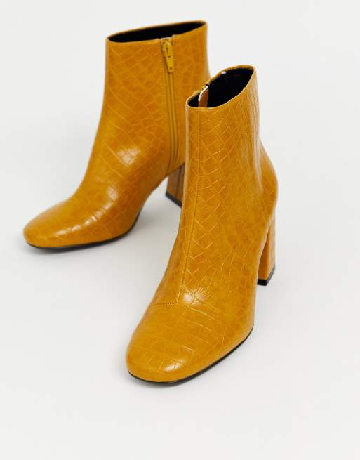 Bottines 2025 jaune moutarde