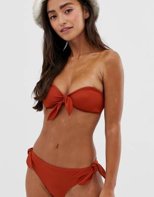 rust red bikini