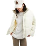 [Monki] Monki boxy padded jacket in off white XL Dusty white