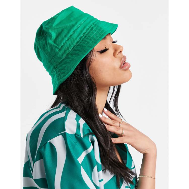 Monki bucket hat in bright green | ASOS
