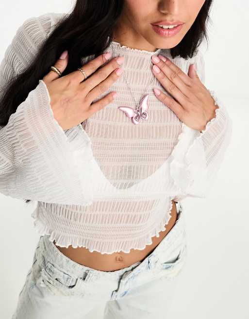 Missguided deals butterfly necklace