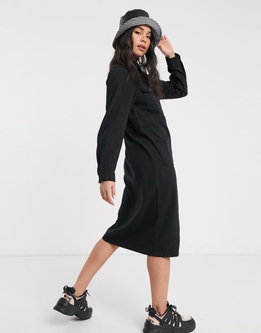 Monki utility cheap dress