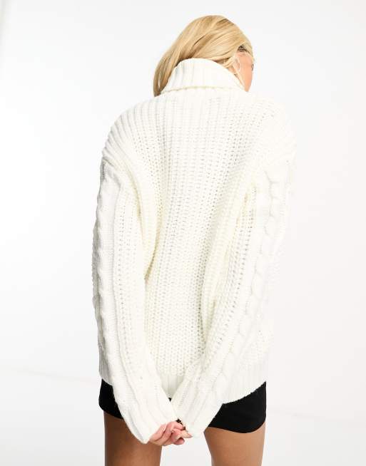 Oversized Cable Knit Sweater  Cable knit sweater oversized, Knit