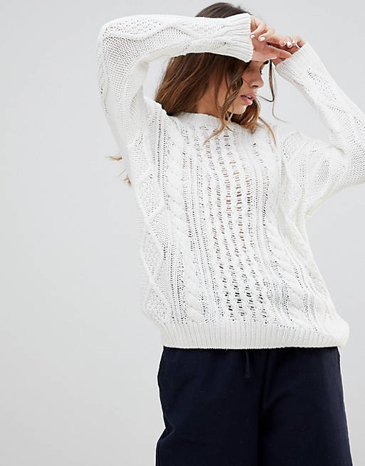 Monki Cable Knit Sweater