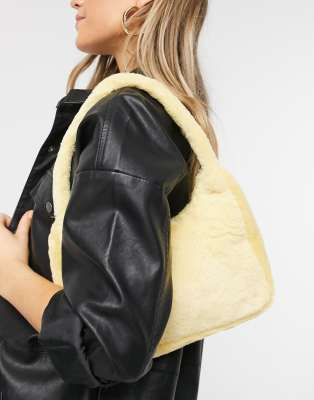 faux fur hobo bag