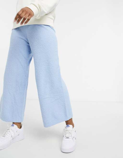 Monki fluffy co-ord in light blue, 3 of 4
