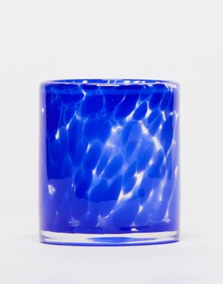 Monki candle holder in blue splatter print - ASOS Price Checker