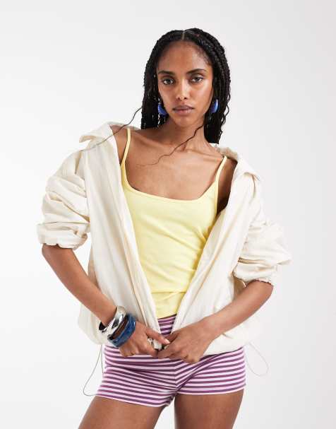 Monki - Canotta con scollo rotondo gialla - view 1