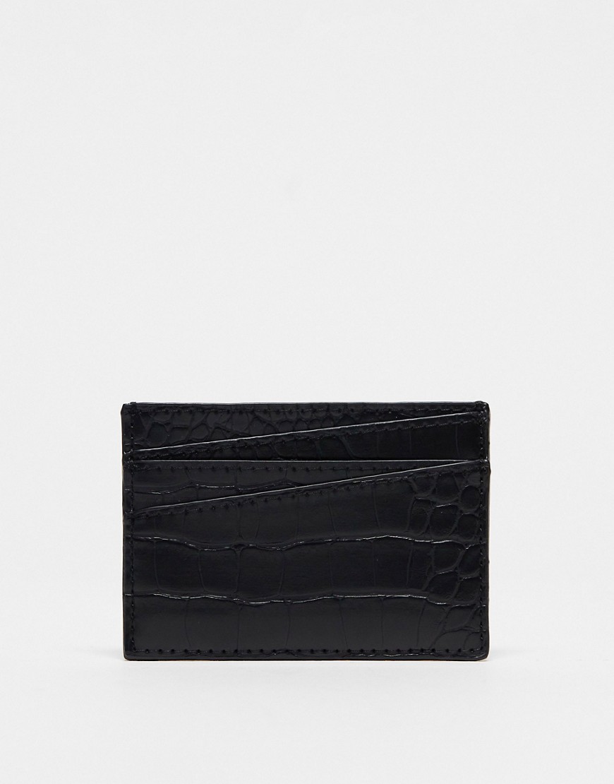 Monki card case in black