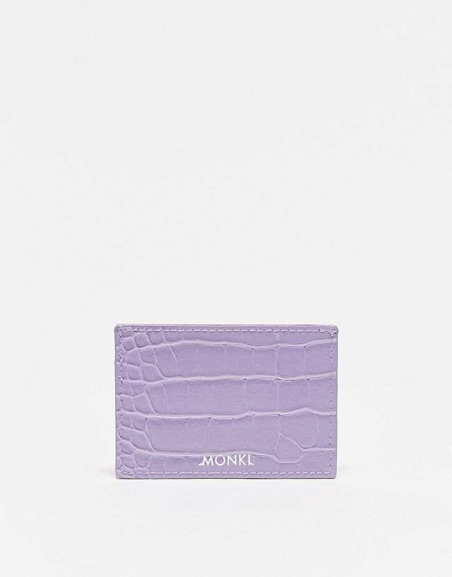 Monki card holder case in lilac
