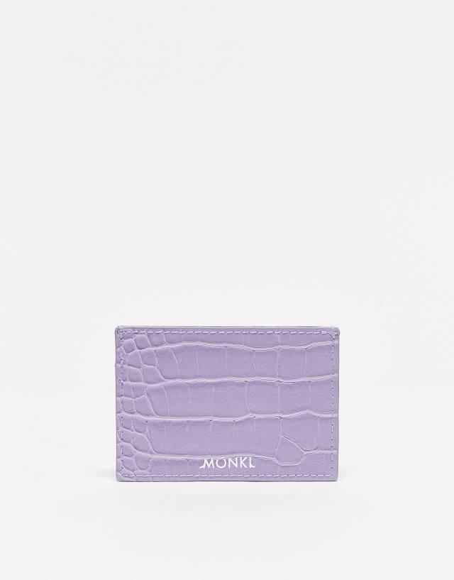 Monki card holder case in lilac